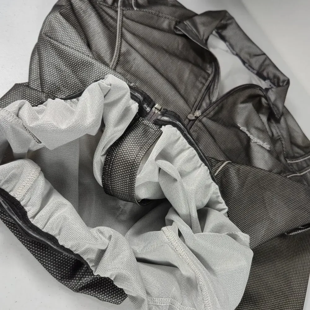 Campagnolo Gray Black Full Zip Cycling Jersey Jacket Vintage Women's XXL